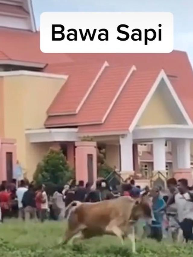 Mahasiswa Bawa Hewan Saat Demo Omnibus Law, Warganet : Itu Mau Demo Apa Ternak