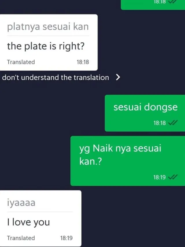 6 Terjemahan Chat Driver Ojek Online dan Penumpang Ini Bikin Ngakak