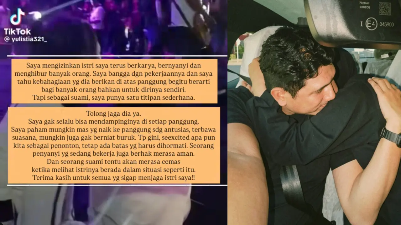 Pernyataan Arda Naff usai istrinya alami kejadian tak menyenangkan di panggung. (Instagram/@ardahatna)