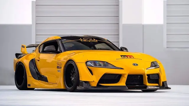 Modifikasi Toyota GR Supra A90 dengan permainan bodikit (MySupraAdventure)