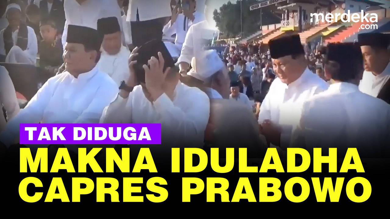 VIDEO: Capres Prabowo Ungkap Makna Mulia Iduladha Depan Pendukungnya