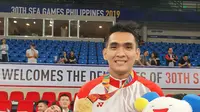Rivan Nurmulki membawa Timnas Indonesia meraih medali emas bola voli SEA Games 2019 di Filipina. (foto: Instagram @rivannurmulki)