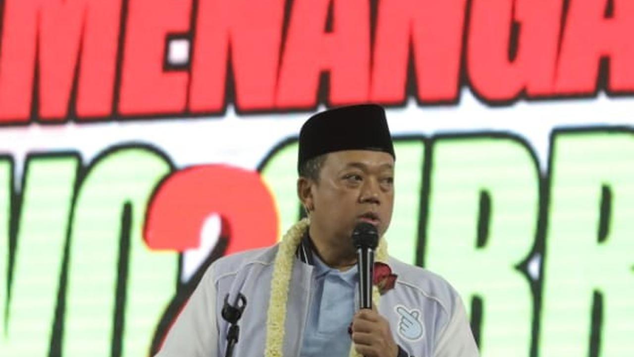FOTO: Relawan Prabowo-Gibran Apel Siaga Petugas Posko Pemenangan Satu Putaran