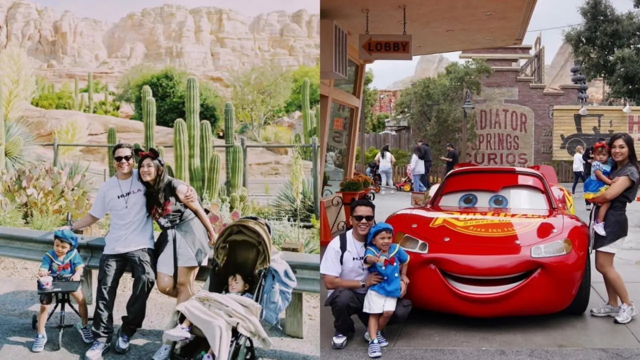 11 Potret Liburan Keluarga Arief Muhammad ke US, Rayakan Ulang Tahun Baim di Disneyland