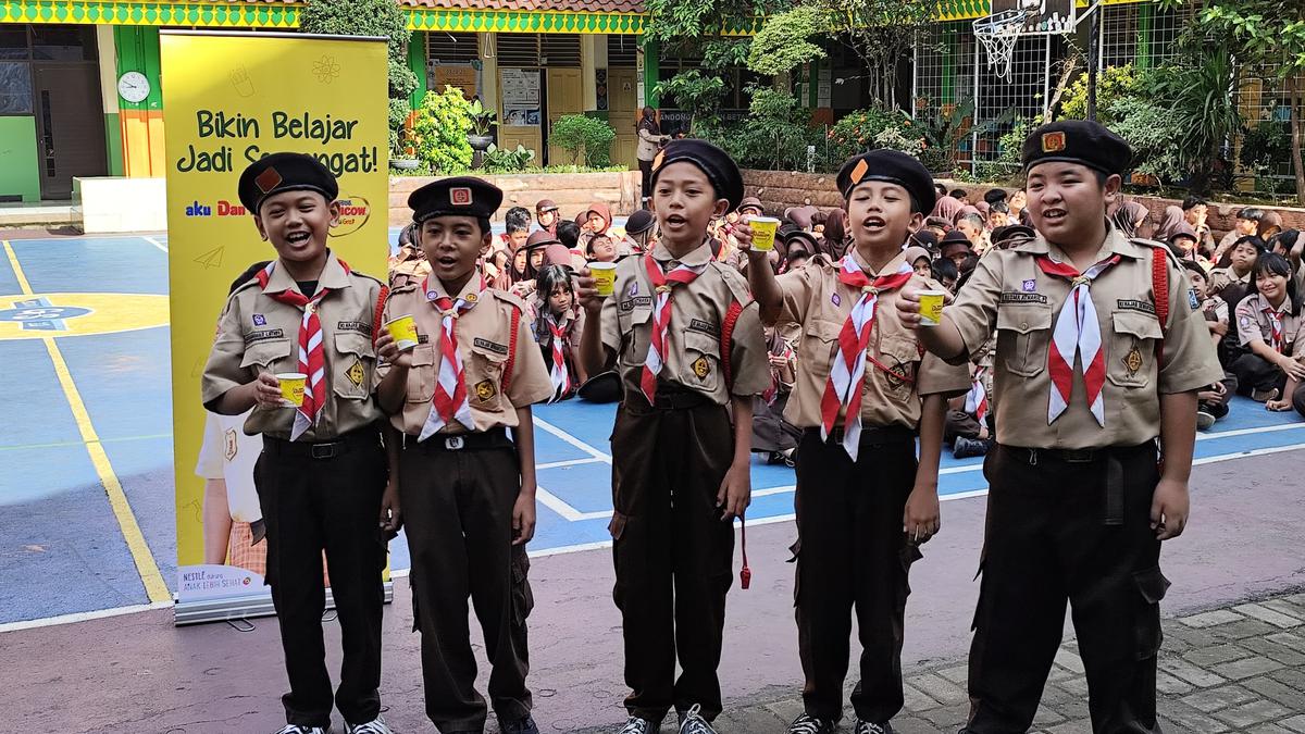Intip Keseruan DANCOW Indonesia Cerdas di SDN Grogol Selatan 13, Anak-Anak Full Senyum!