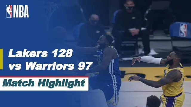 VIDEO: Highlights NBA, LA Lakers Kalahkan Golden State Warriors 128-97