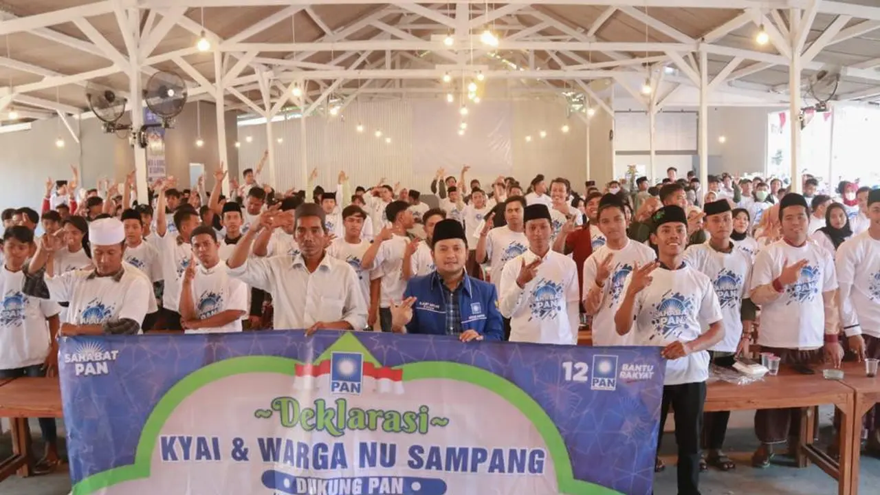 Kiai dan Warga Nahdliyin di Sampang Deklarasi Dukung PAN.