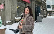 Aksi Keren Natasha Wilona Lakukan Snowboard di Tengah Hujan Salju saat Liburan ke Jepang