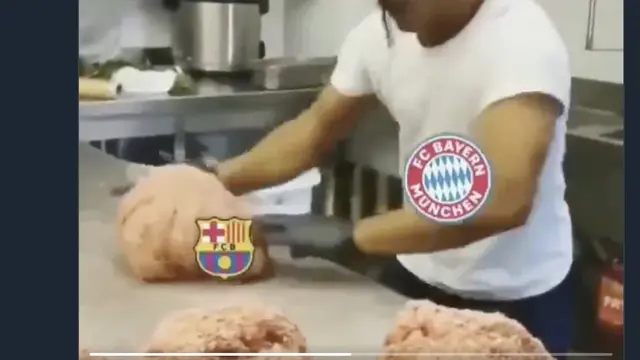 Meme kekalahan barca
