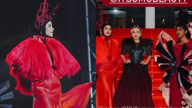 Gaya Artis di Jember Fashion Carnaval/Instagram Emy Aghnia dan @itsomgbeauty