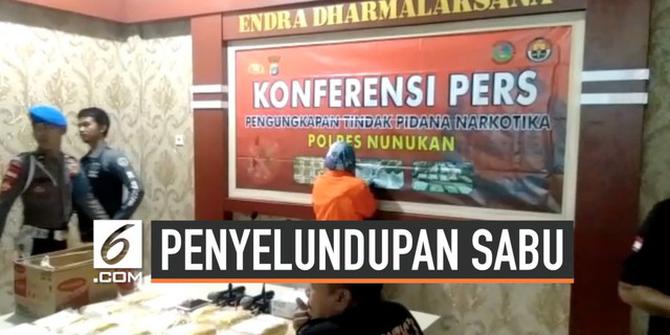 VIDEO: Dibawa dari Malaysia, Sabu 20 Kg Diamankan Polres Nunukan