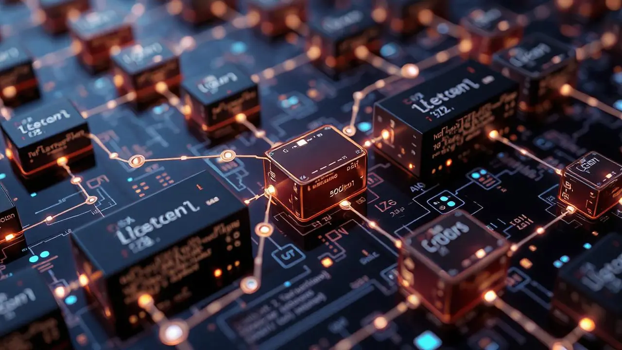 Ilustrasi Blockchain. (Foto by AI)