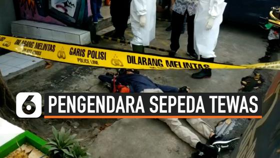 VIDEO: Pengendara Sepeda Mendadak Meninggal Dunia