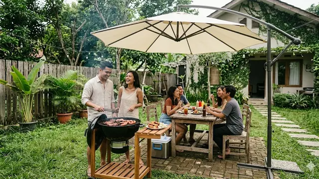 Ide Belakang Rumah untuk Area BBQ Tanpa Renovasi Besar