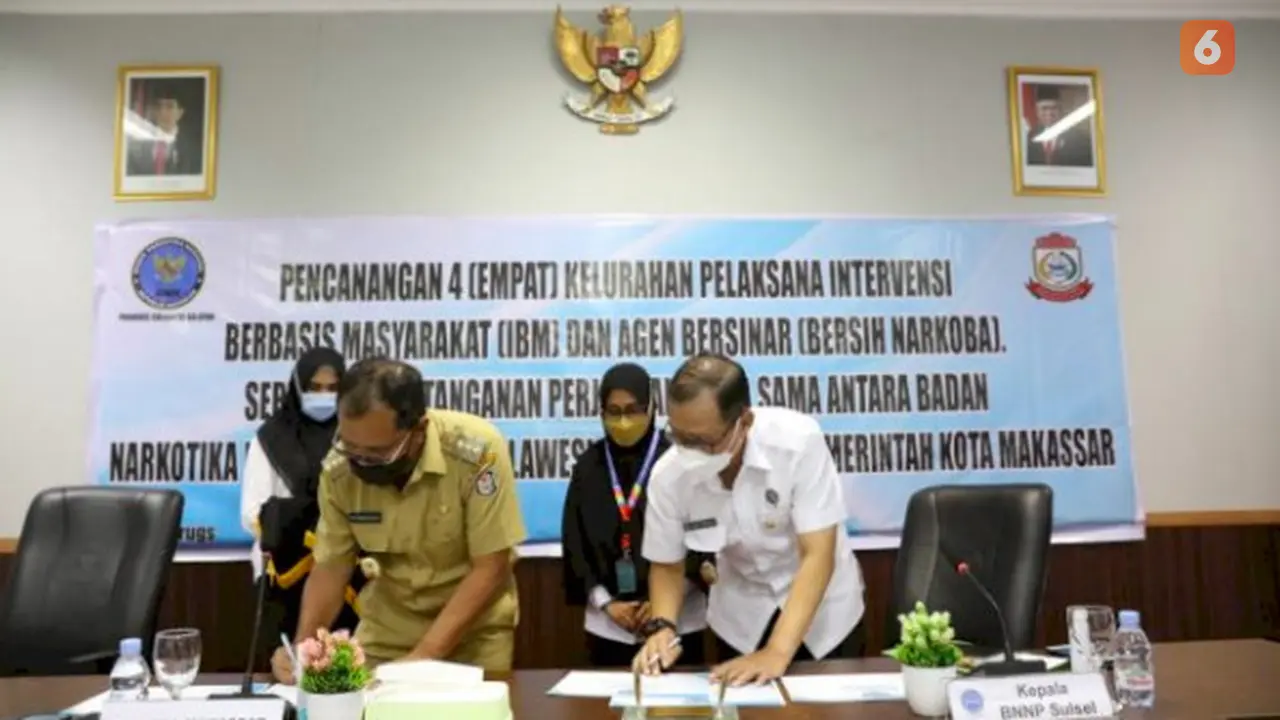 Pemerintah Kota Makassar bersama Badan Narkotika Nasional (BNN) Provinsi Sulawesi Selatan berkomitmen untuk memberantas penyebaran narkoba di Kota Makassar (Liputan6.com)