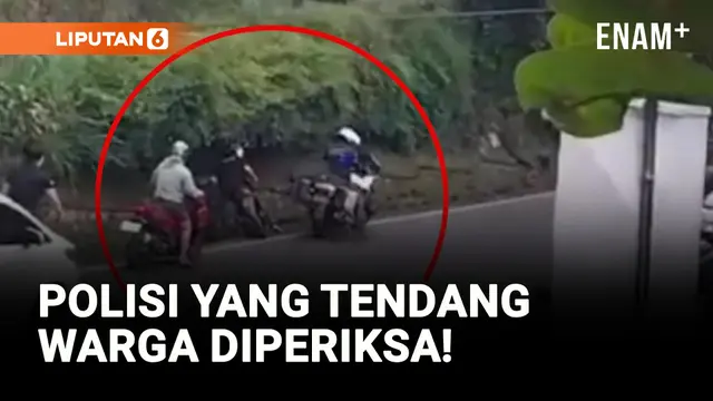 VIDEO: Viral! Anggota Polisi Tendang Pengendara Motor di Puncak Cisarua