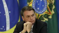 Presiden Brasil Jair Bolsonaro (AP/Eraldo Peres)