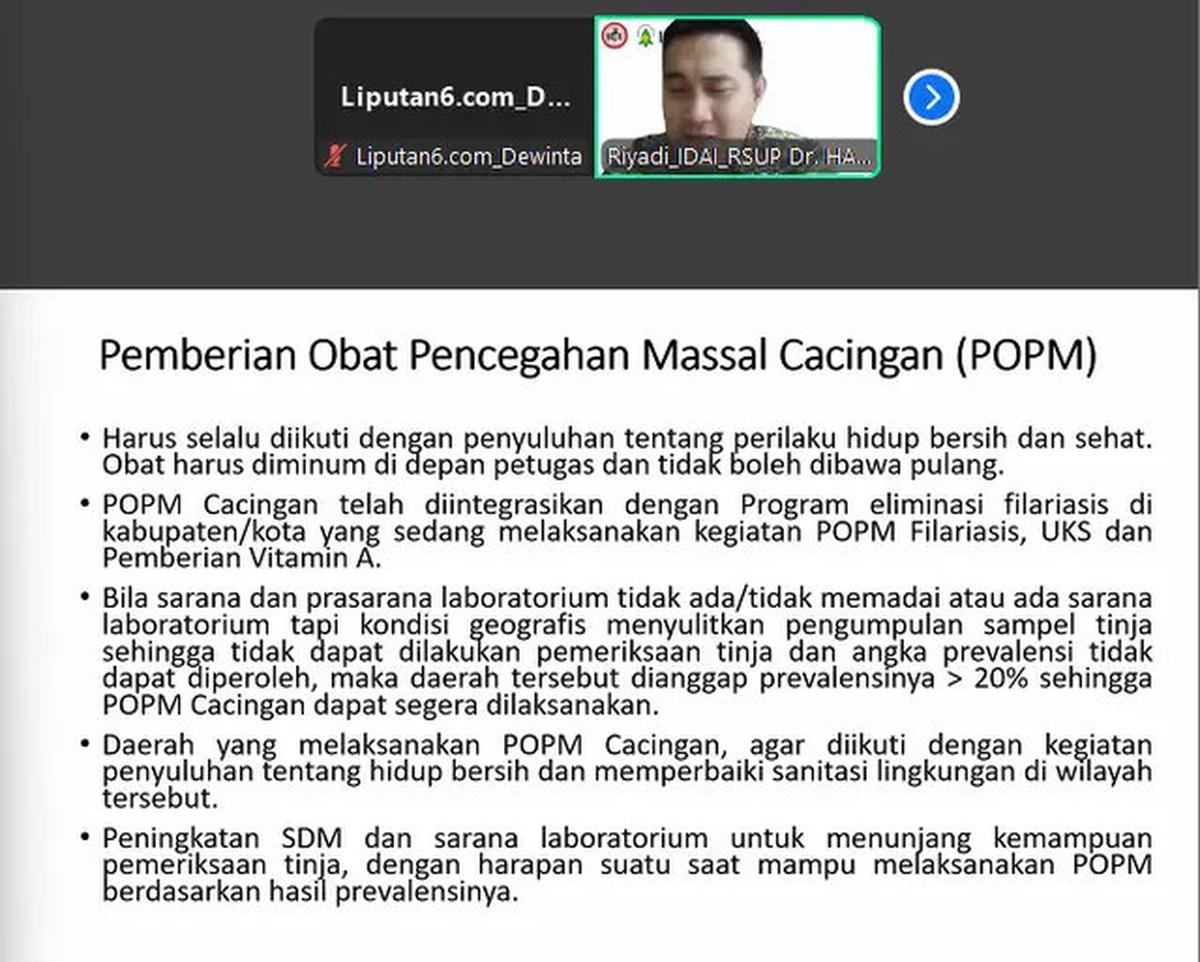 IDAI: Kasus Cacingan pada Anak di Indonesia Banyak tapi Masih Sering Diabaikan