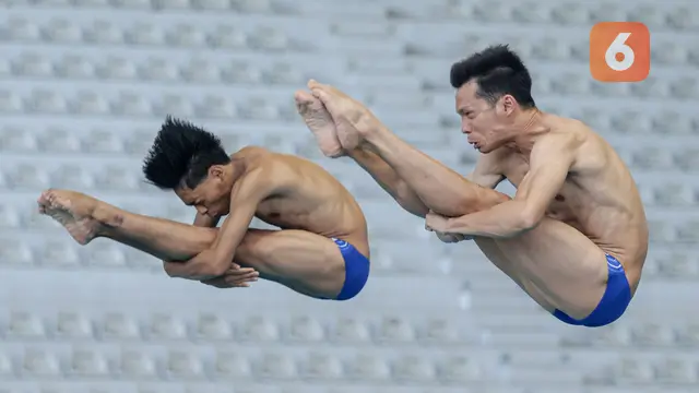 Foto: Penampilan Kompak Pasangan Andriyan dan Yudha dalam Lompat Indah IOAC 2025, Siap Beri Penampilan Terbaik di SEA Games