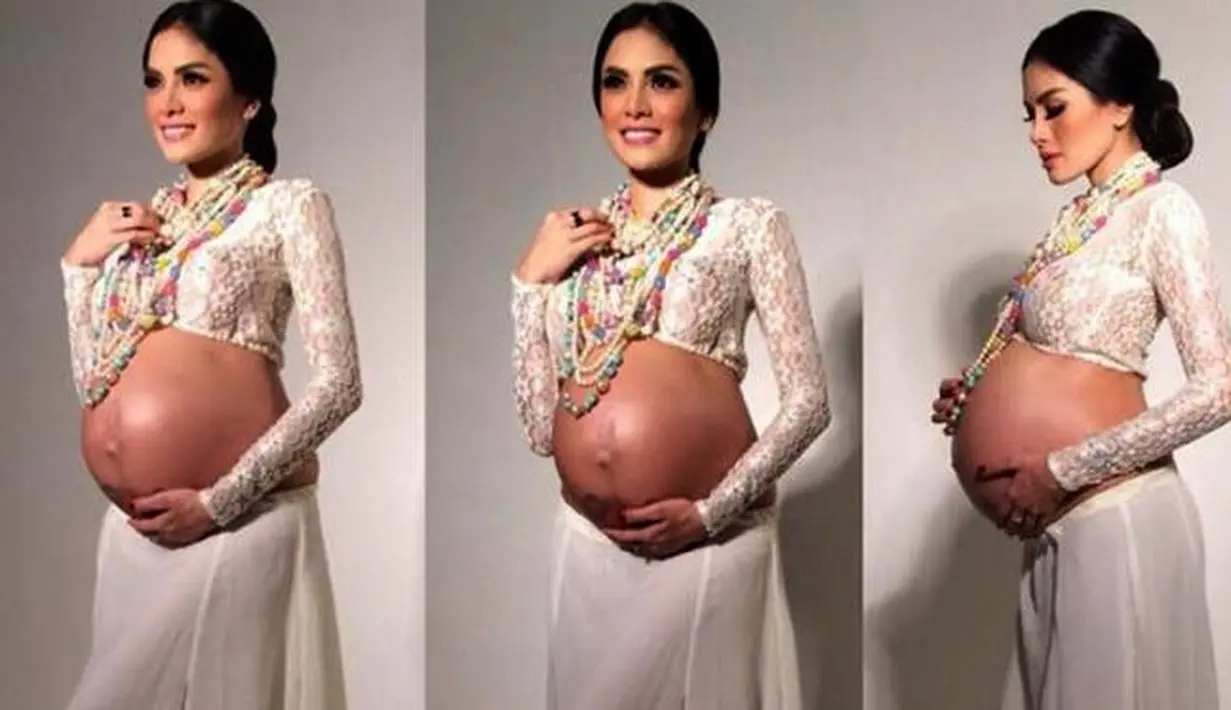 Artis yang kerap tampil seksi Nikita Mirzani, ia mengabadikannya saat hamil tua. Nikita hamil dari pernikahannya dengan Sajad Ukra. Ia difoto oleh seorang fotografer profesional dari Rio Fotografi. (Instagram)
