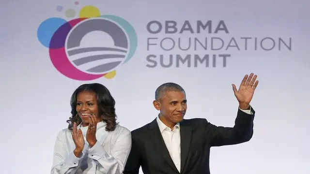 Michelle Obama, dan Barack Obama