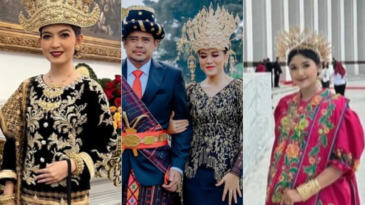 Gaya Keluarga Jokowi Istri, Putrinya Kahiyang Ayu, Menantu Selvi Ananda-Erina Gudono Kenakan Baju Adat saat Upacara Hari Kemerdekaan
