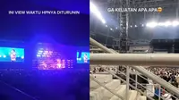 Seorang penonton konser Bruno Mars dengan akun Instagram @cindycallistaa mengaku kecewa. (Dok: Instagram @jkt.spot)