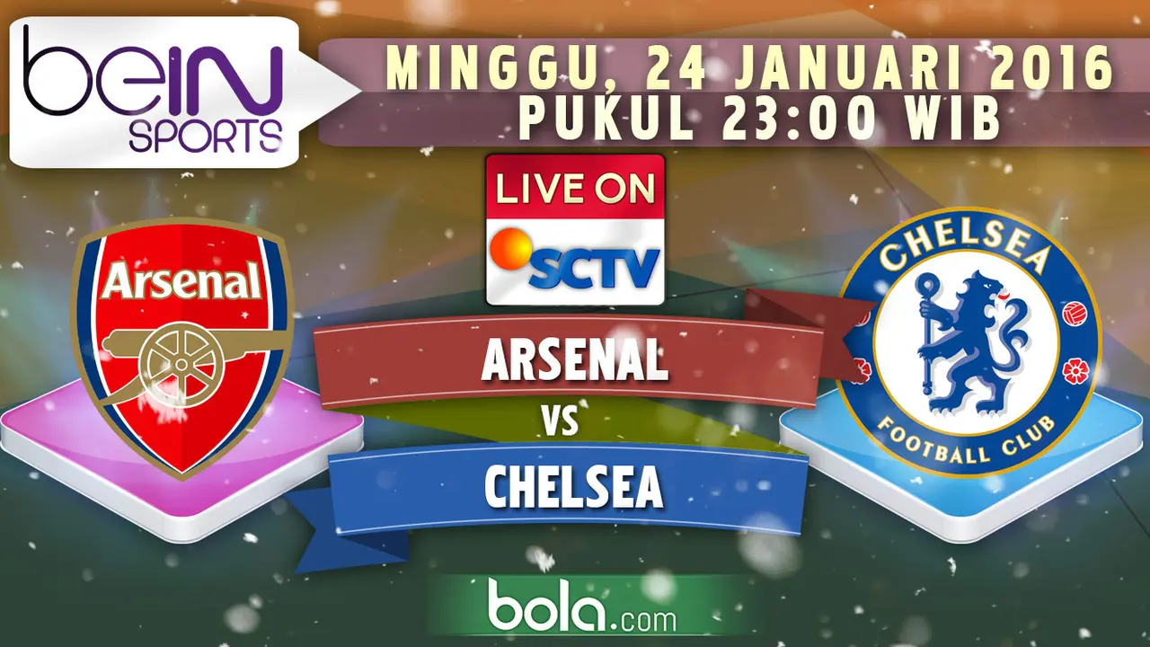 Arsenal vs Chelsea (Bola.com/Samsul Hadi)