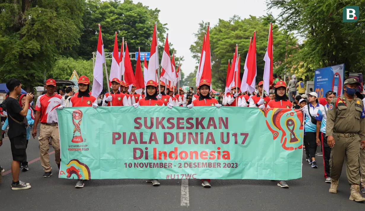 Trophy Experience di Solo menjadi rangkaian penutup di empat kota besar dan penanda bahwa Indonesia siap menjadi tuan rumah Piala Dunia U-17 2023 yang mulai bergulir 10 November.  (Bola.com/Radifa Arsa)