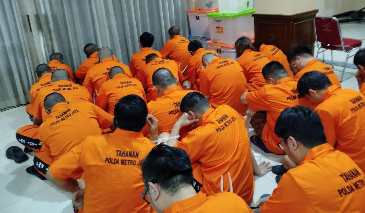 Polisi rilis 24 tersangka kasus judol yang libatkan pegawai Komdigi
