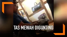 Kesal dengan perlakuan staf toko, seorang pria lantas membeli sebuah tas dan langsung mengguntingnya di depan staf tersebut. Diketahui tas yang digunting dibanderol hingga lebih dari Rp 100 Juta.