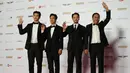 <p>Aktor Ok Taec Yeon, Park Hae Il dan Byun Yo Han serta sutarada Kim Han Min dalam Busan International Film Festival. (Foto: AP Photo/Ahn Young-joon)</p>