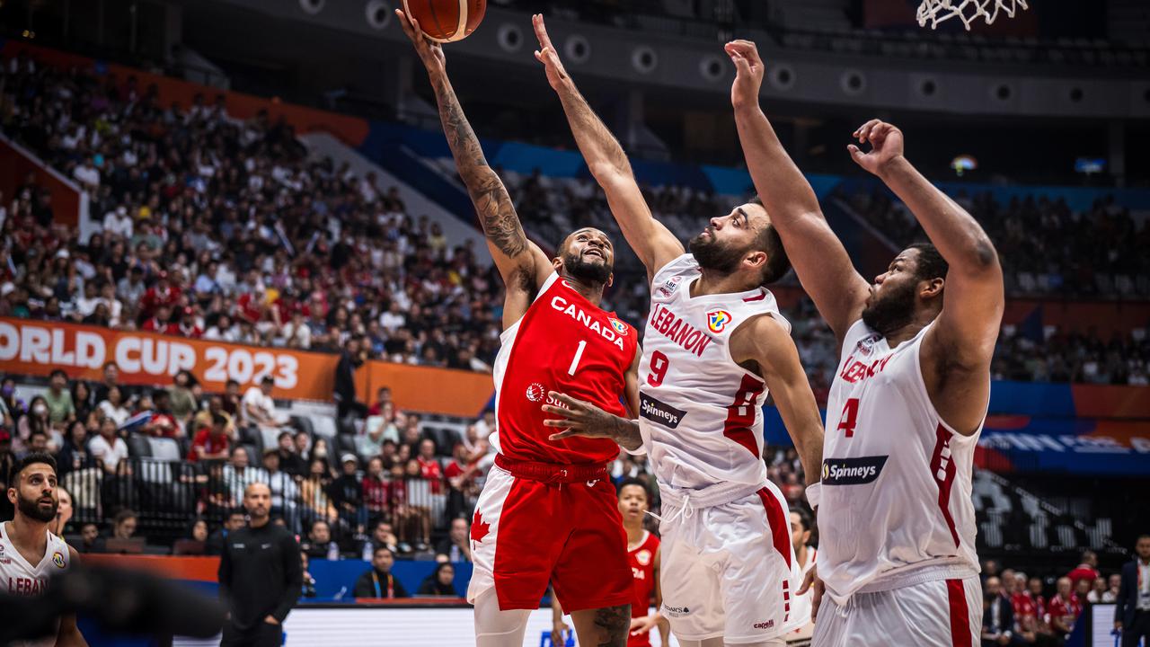 Duel sengit Kanada melawan Lebanon di FIBA World Cup 2023