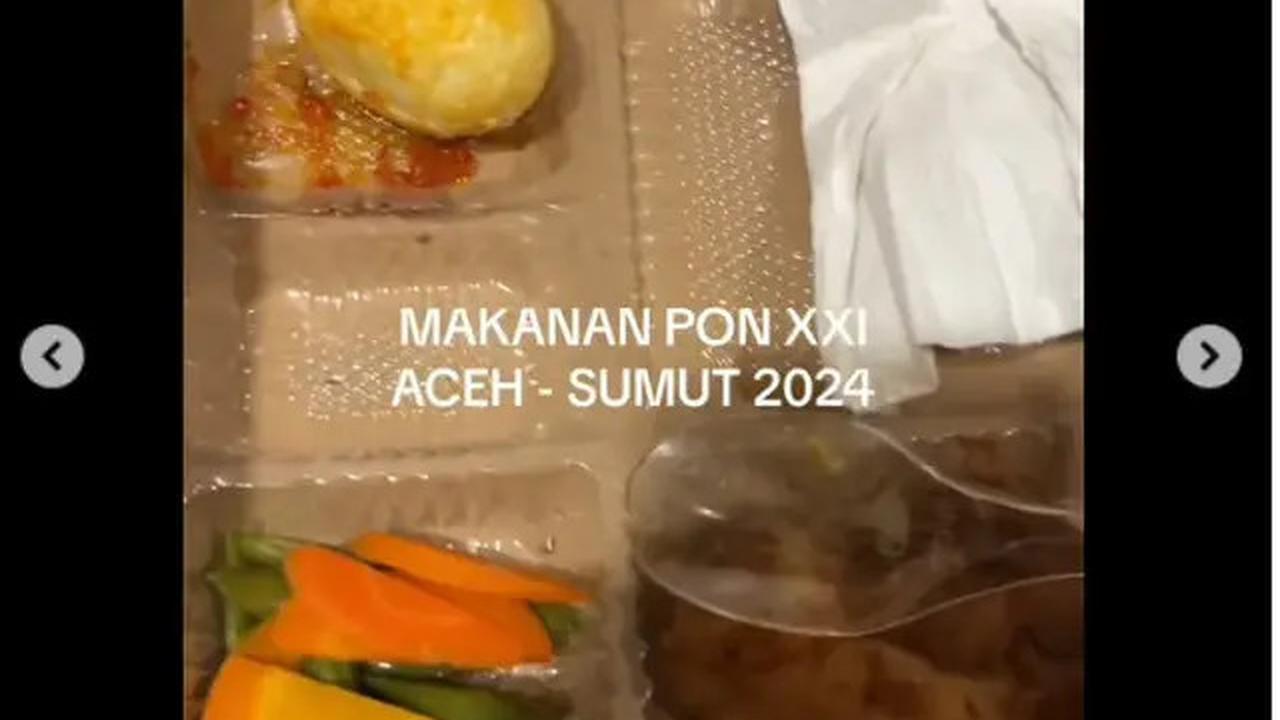 6 Potret Menu Makan Atlet PON XXI Aceh-Sumut, Budget Rp 50 Ribu tapi Prihatin