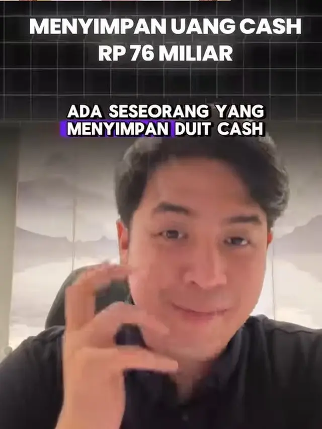 Potret Jerome Polin menghitung banyaknya uang Rp 76 Miliar (Sumber: Instagram/jeromepolin)
