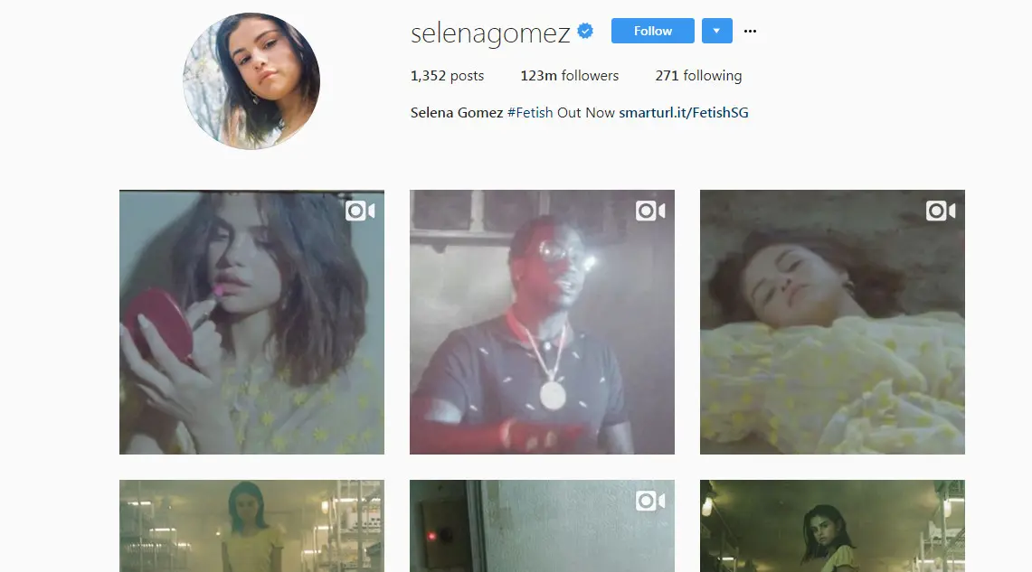 Akun Instagram Selena Gomez memiliki jumlah follower terbanyak di dunia setelah akun milik Instagram (Liputan6.com/ Agustin Setyo W)