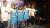 Perusahaan sampo ternama di Indonesia, Zinc, menggelar event lari bertema 'Zinc Trail Run' di Ranca Upas, Bandung, 11 November 2018, yang total mencapai lebih dari Rp 30 juta. (Bola.com/Muhammad Ivan Rida)