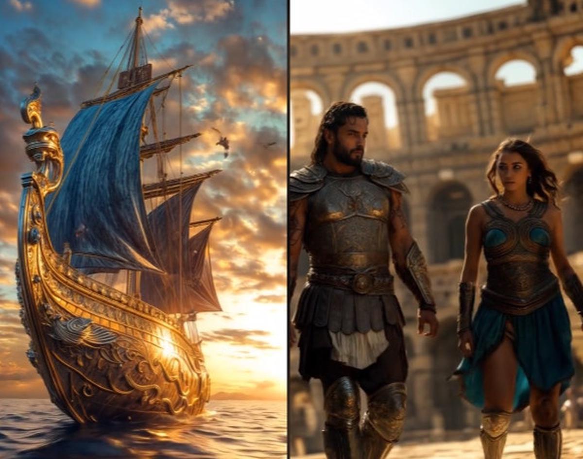 Divisualkan oleh AI, Begini Kehidupan & Indahnya Kota Atlantis