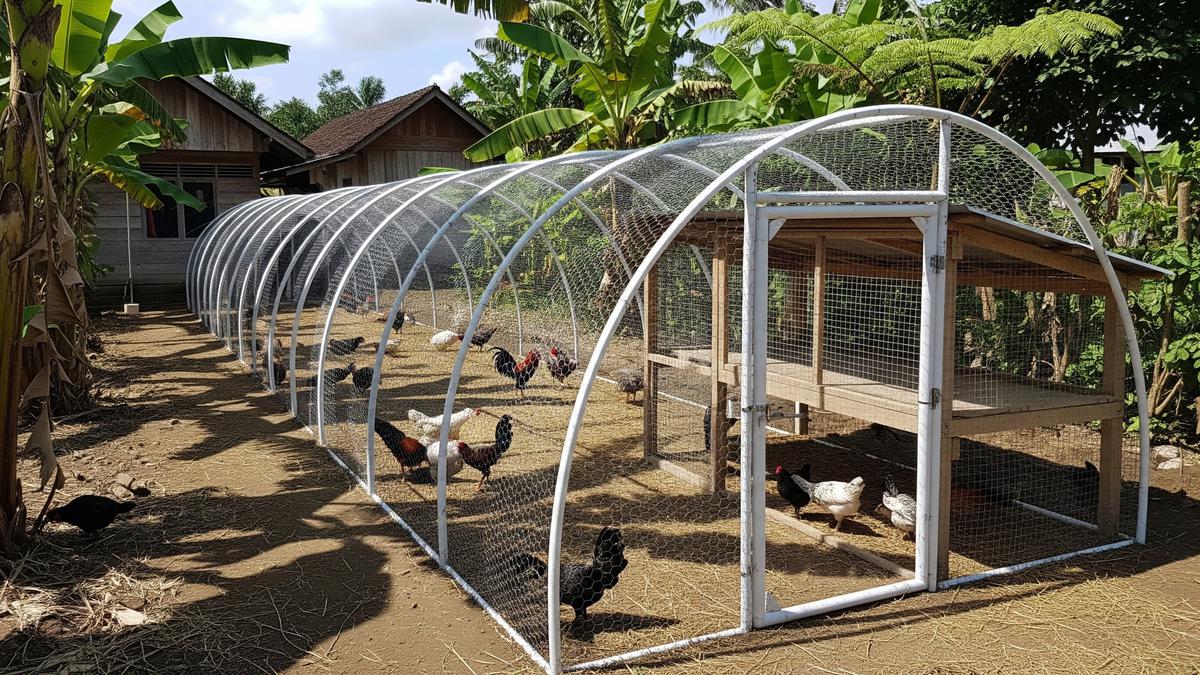 6 Inovasi Model Kandang Ayam Rangka Lengkung, Solusi Ekonomis untuk Peternak