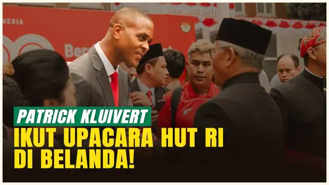 VIDEO: Momen Langka! Patrick Kluivert Rayakan HUT ke-80 RI di Belanda
