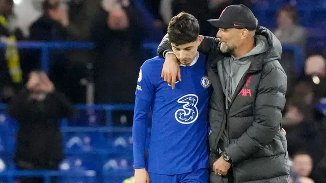 Foto: Ketika Jurgen Klopp Rangkul Kai Havertz di Akhir Pertandingan, Isyarat Mau Diajak Nih