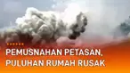 Detik-detik ledakan besar dari pemusnahan 100 kg bubuk mesiu dan puluhan ribu petasan di Bangkalan alami insiden tidak terduga viral di media sosial