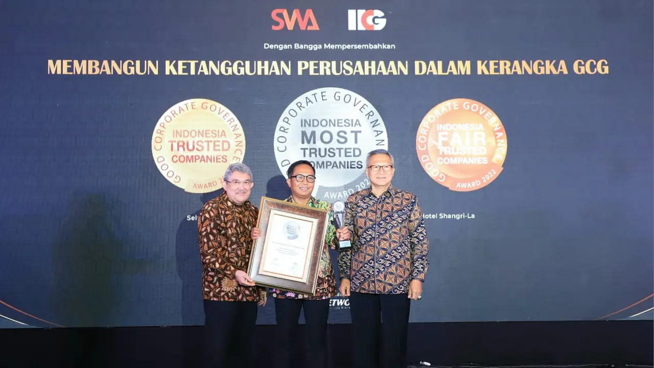 Terapkan GCG Terbaik, BRI Raih Penghargaan Indonesia Most Trusted Companies 2022