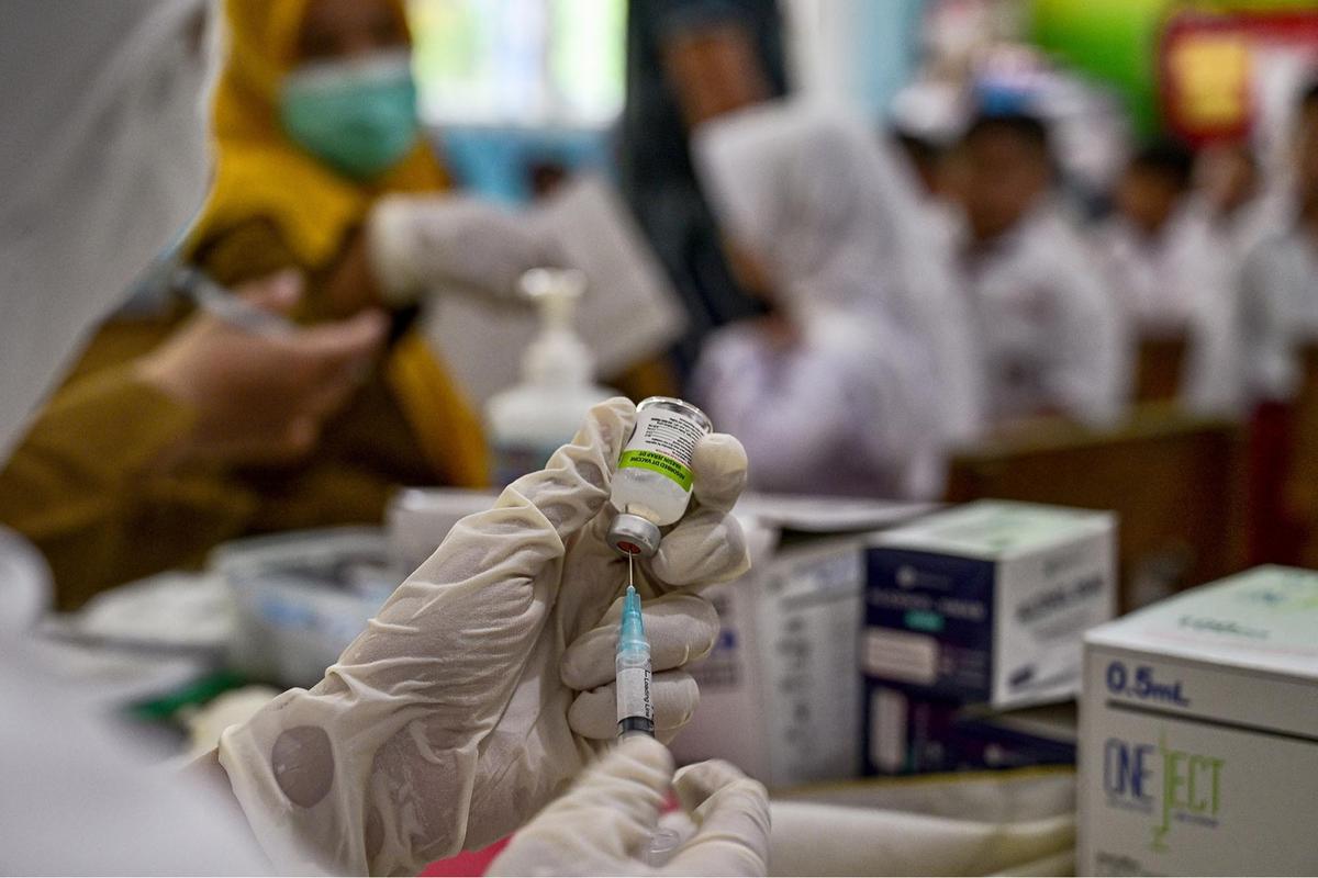 FOTO: Antusias Murid SDN Pakis Satu saat Pelaksanaan BIAS
