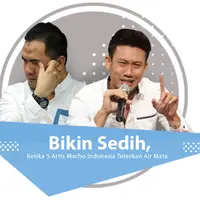 Artis Pria Menangis (Desain: Nurman Abdul Hakim/Bintang.com)