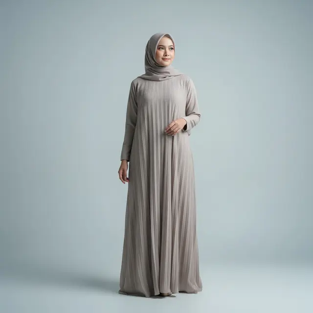 9 Model Gamis Simple Polos Elegan Anti Bau, Tampil Anggun Bebas Khawatir