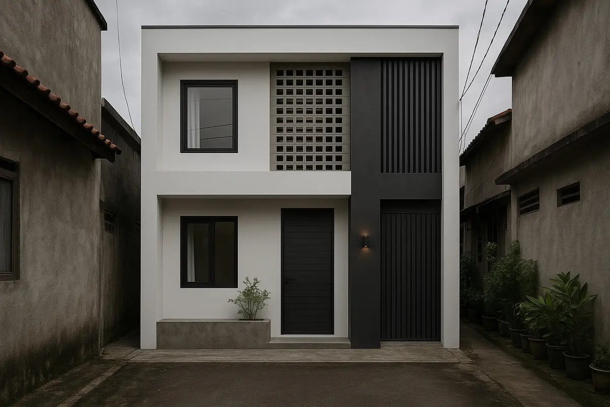 Rumah Minimalis di Gang Sempit (Foto: ChatGPT)