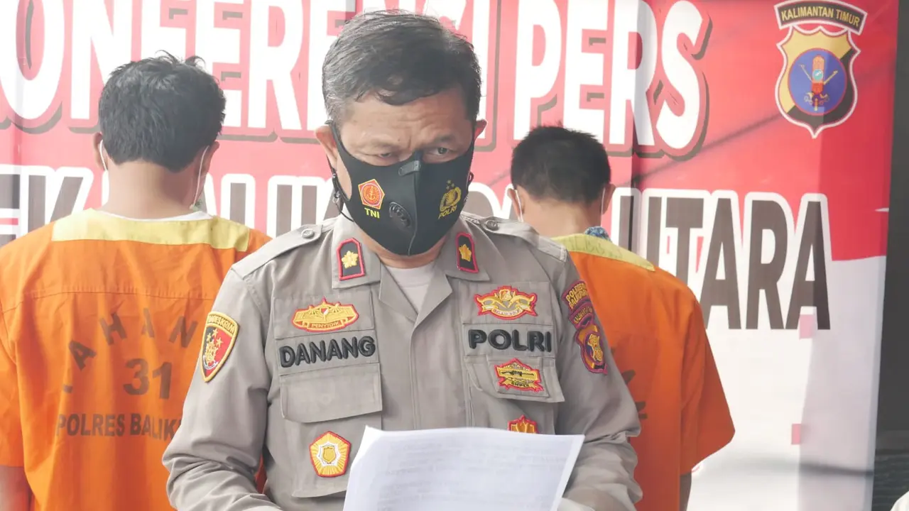 Tersangka pencurian sepeda motor Balikpapan Kaltim.