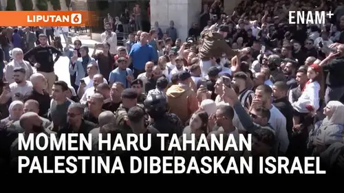 Tahanan Palestina Disambut Warga Usai Dibebaskan Israel