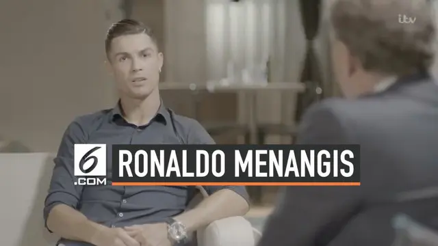 VIDEO: Cristiano Ronaldo Menangis di Acara TV Inggris, Kenapa?